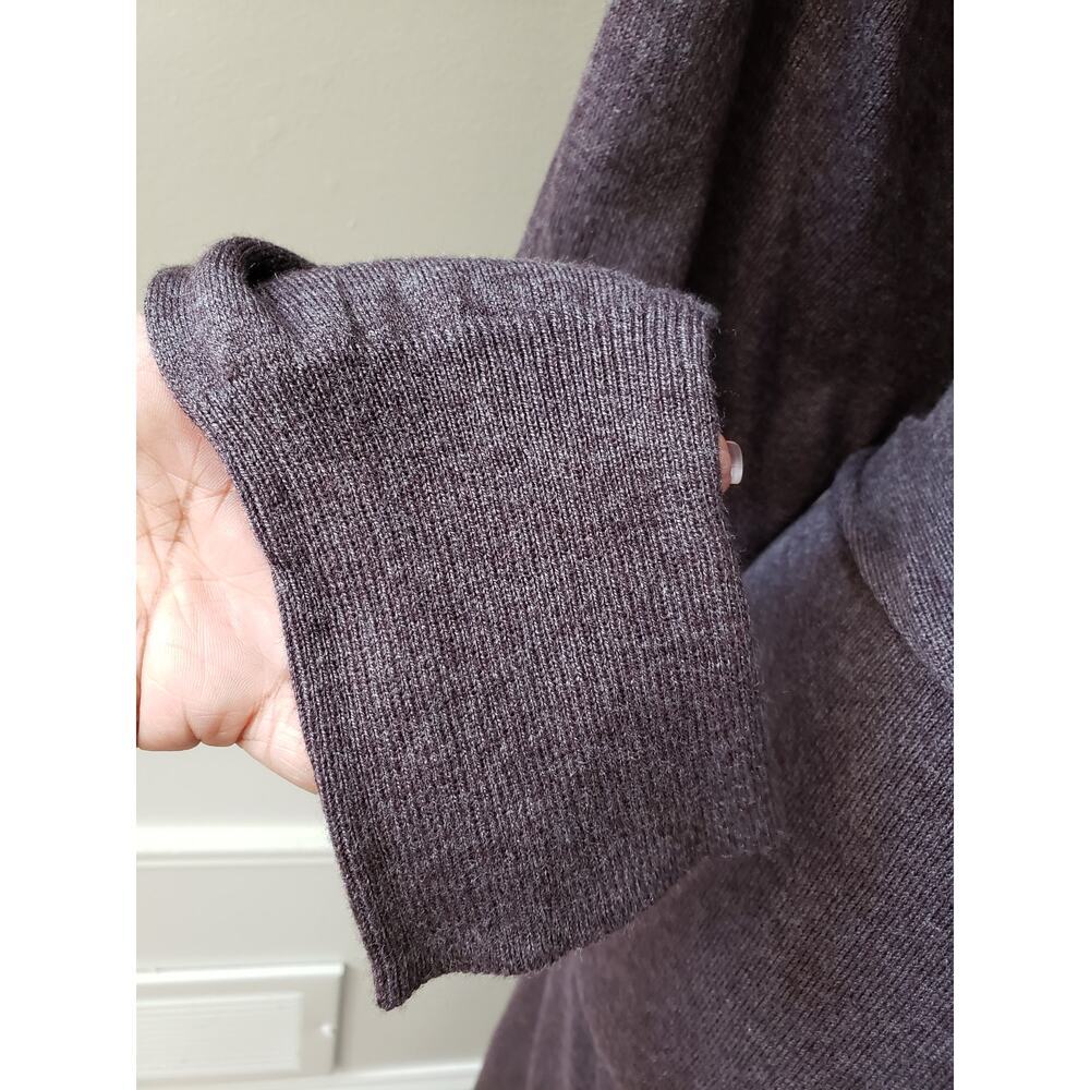 Terra & Sky Maxi Dress Womens 2X Brown Deep Neck Tie Waist Raglan Sleeve & Hem - Picture 11 of 14